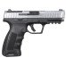 Ranger Arms RA9 Defence02, Semi-Automatic 9mm Pistol, Striker Fired, 4" Barrel, CZ75 Magazine Compatible, 17rd Magazine,Silver Slide w/ Black Frame